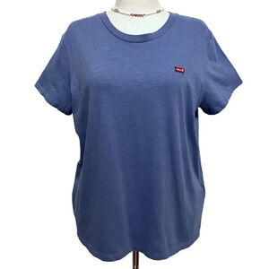 Levi's NWT Blue Perfect Crew Graphic Tee Women XL
